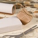 Geschenkpapier Wei&szlig; gerippt 0,70 x 10 m, Kraftpapier - Geburtstag &amp; Weihnachten