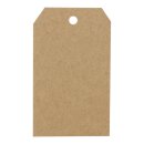 50 x Hang tag 29.02, 45 x 75 mm, labels kraft cardboard