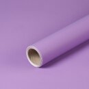 Gift wrapping paper, lavender, plain, recycled paper, smooth - 1 roll 0,70 x 10 m
