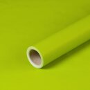Gift wrapping paper, lime green, single colour, recycled paper, smooth, roll 0.70 x 10 m