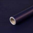 Gift wrapping paper, dark blue, single colour, recycled paper, smooth, roll 0.70 x 10 m