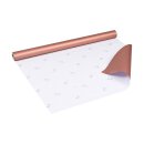 Gift wrapping paper, copper, plain, recycled paper, smooth - 1 roll 0,70 x 10 m