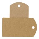 25 x Hang tag 04.01, 39 x 70 mm, labels kraft cardboard