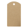 25 x Hang tag 04.01, 39 x 70 mm, labels kraft cardboard