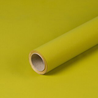 Gift wrapping paper leaf green, plain, kraft paper, smooth, roll 0.70 x 10 m