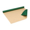 Gift wrapping paper Dark green, plain, kraft paper, smooth, roll 0.70 x 10 m