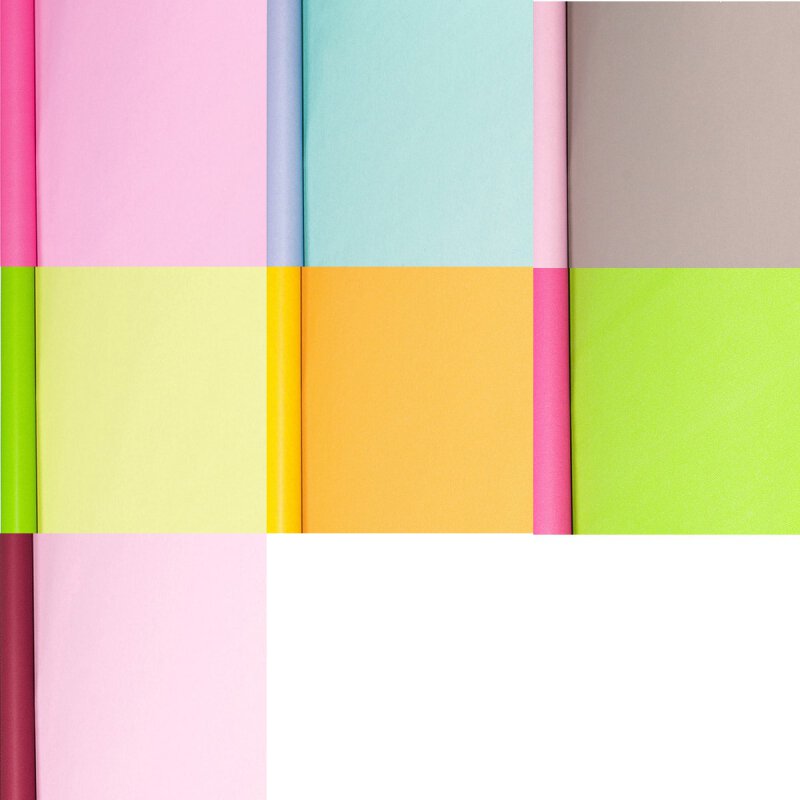 Zweiseitig bedrucktes Geschenkpapier verschiedene Farbpaare, Kraftpapier, gerippt - 1 Rolle 0,8 x 10 m