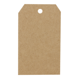 Gift tag, hang tag no. 29.03, hang tags 110 x 50 mm, kraft box - 50 pieces/pack