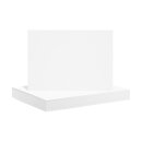 A5 Recyclingkarton 350 g/m², 14,8 x 21 cm, unbedruckt, Weiß, Bastelkarton - 50 Stück/Pack