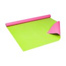 Wrapping paper pink and light green double-sided, kraft paper, ribbed - 1 roll 0.8 x 10 m
