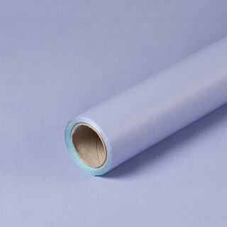 Gift wrapping paper Lilac and turquoise, printed on both sides, kraft paper, ribbed - 1 roll 0.8 x 10 m