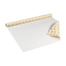 Christmas paper golden angels, cream-coloured wrapping paper, smooth, roll 0.7 x 10 m