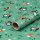 Christmas paper forest animals, green gift wrapping paper, smooth, roll 0.7 x 10 m