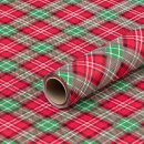 Christmas paper tartan red and green, gift wrapping...