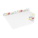 Gift Wrapping Paper Little Monsters, White, Birthday Paper, Smooth - 1 Roll 0,7 x 10 m