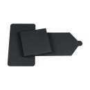Faltschachtel "Mailer", 125 x 125 x 15 mm, Schwarz, Recyclingkarton - 10er Pack