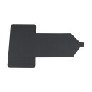 Black folding box "Mailer 125", 125 x 125 x 15 mm, recycled cardboard - 10 pcs/pack