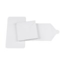 Faltschachtel  "Mailer 125", 125 x 125 x 15 mm, Wei&szlig;, Recyclingkarton - 10er Pack