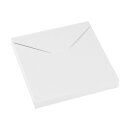 Faltschachtel  "Mailer 125", 125 x 125 x 15 mm, Wei&szlig;, Recyclingkarton - 10er Pack