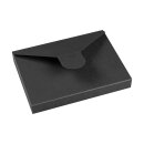 Black folding box "Mailer C6", 162 x 114 x 20 mm, recycled cardboard - 10 pieces/pack