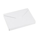 Folding Box "Mailer C6", 16.2 x 11.4 x 2 cm, White, Recycled Cardboard - Pack of 10