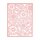 Karton mit ausgestanztem Spitzenmuster, A6,  24 Blatt, Rot, Orange, Pink, Rosa