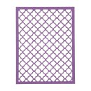 Cardboard with punched lace pattern, A6, 24 sheets, blue, light blue, dark blue, lavender