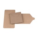 Faltschachtel "Mailer 125", 125 x 125 x 15 mm, Braun, Kraftkarton - 10er Set