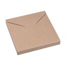 Faltschachtel "Mailer 125", 125 x 125 x 15 mm, Braun, Kraftkarton - 10er Set