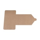 Faltschachtel "Mailer 125", 125 x 125 x 15 mm, Braun, Kraftkarton - 10er Set