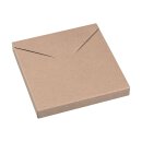 Faltschachtel Mailer 125, 12,5 x 12,5 x 1,5 cm, Braun, Kraftkarton - 10 Schachteln/Set