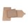 Faltschachtel "Mailer 125", 125 x 125 x 15 mm, Braun, Kraftkarton - 10er Set