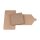 Folding box "Mailer 125", 12.5 x 12.5 x 1.5 cm, brown, kraft cardboard - 10 pcs/pack