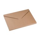 Folding box "Mailer C4", 32.4 x 22.9 x 1.8 cm, brown, kraft cardboard - 10 boxes/set
