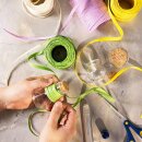 Raffia Papierband, verschiedene Farben 8 mm x 100 m - Geschenkband