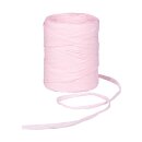 Raffia decorative ribbon, light pink, 8 mm x 100 m, gift ribbon, paper ribbon light rose