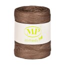 Raffia decorative ribbon, brown, 8 mm x 100 m, gift ribbon, paper ribbon