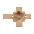 Folding box 6 x 6.5 x 3 cm, brown, with lid, kraft cardboard - 10 boxes/set