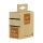 Stickers "Frohe Weihnachten", 35 x 35 mm, brown-white, paper stickers - 500 pieces in dispenser