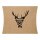 pillow box »Deer«, 150 x 155 x 40 mm, kraft cardboard, brown - 12 pieces/pack