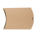Pillow box, 150 x 155 x 40 mm, kraft cardboard, brown - pack of 12