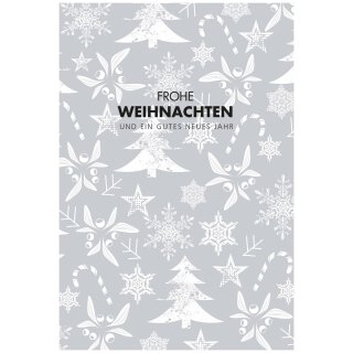 Christmas cards »Frohe Weihnachten« - 6 folded cards incl. envelope, 115 x 170 mm