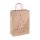 Merry Christmas shopping bag 26 x 34 x 12 cm, brown kraft paper, red cord handles