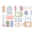 15 LOVE STORY gift tags, printed labels
