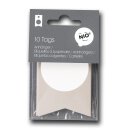 10 Hang tags NIO natural with white stamp field