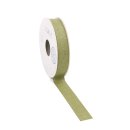 Paper ribbon, green, 20 mm x 7 m, sturdy decorative tape