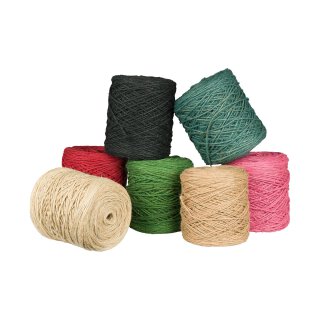 Flax yarn plain in various colours, 3.5 mm, ca. 470 m linen yarn, 1 kg bobbin