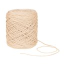 Flax yarn unicoloured cream, 3,5 mm, ca. 470 m linen...