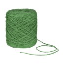 Flax yarn plain green, 3,5 mm, ca. 470 m linen yarn, 1 kg...