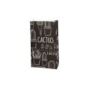 Gift bags "Cactus" 21 x12 x 6 cm block bottom...
